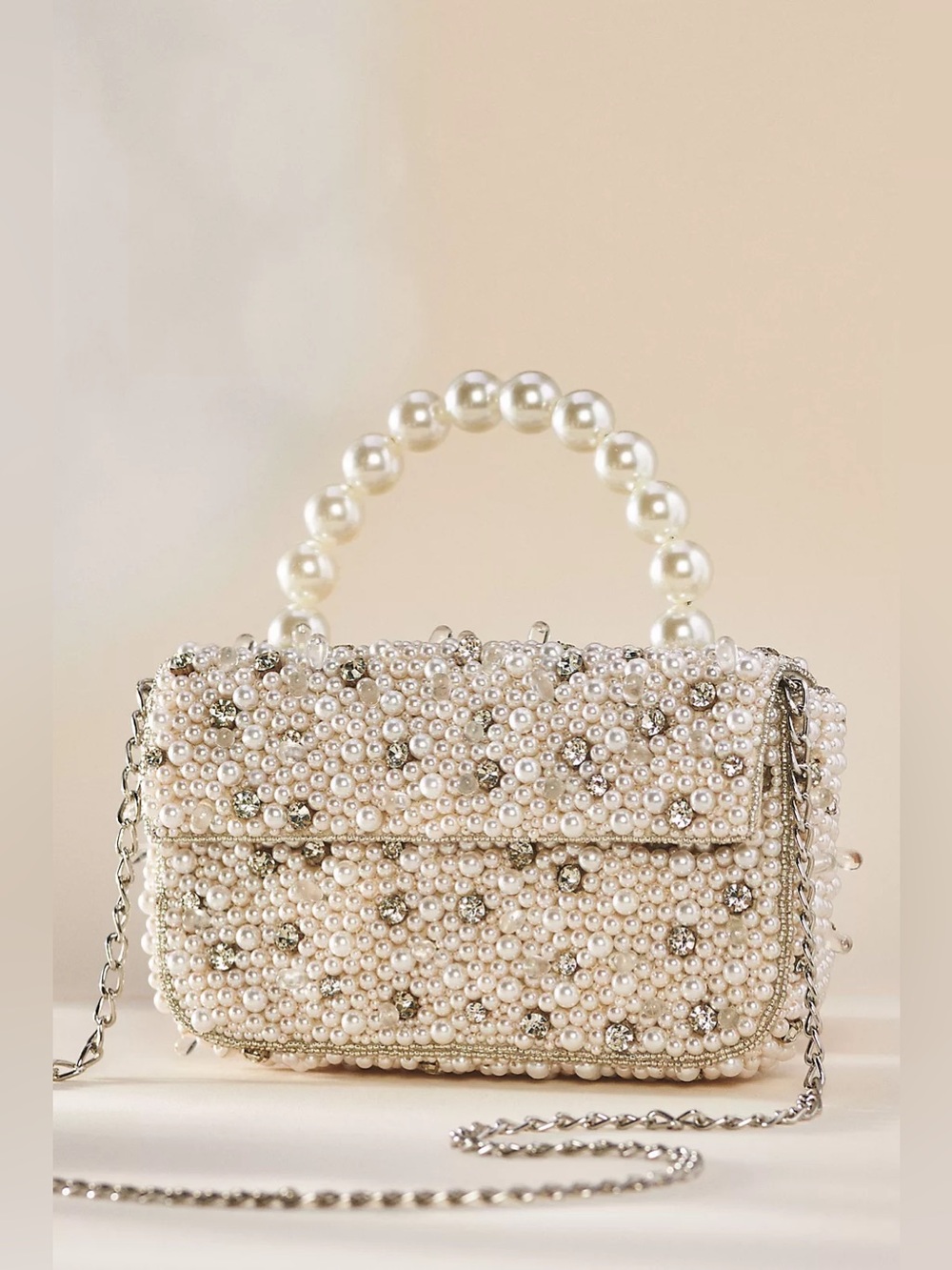 Fiona Beaded Bag: Pearl-Strap Embellished Edition - Picture 12 of 12
